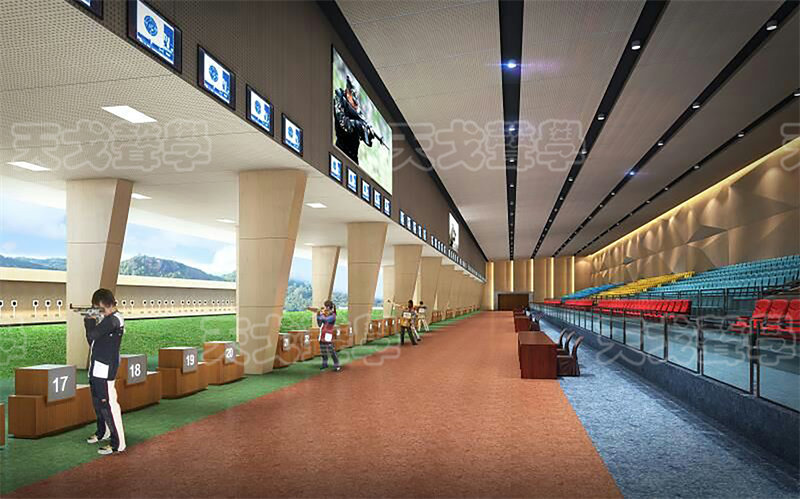 武漢軍運會射擊館室內裝飾設計效果圖2 武漢軍運會射擊館室內裝飾設計效果圖2